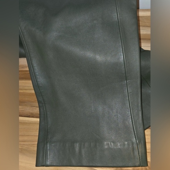 The SEI Leather Trouser in Army - Picture 10 of 10